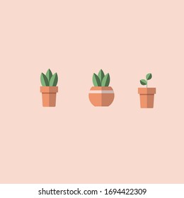 ILUSTRACIÓN DEL VECTOR DE PLANTAS DE DISEÑO PLANO