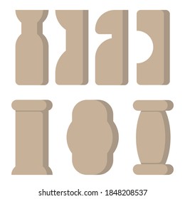 Diseño plano y bonito florero