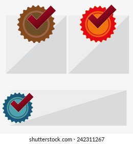 Flat Design Pricing With Check Marks With More Variant