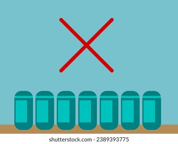 ilustración vectorial de boicot de diseño plano