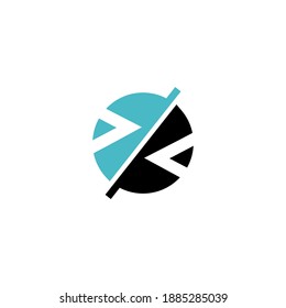 logotipo de empresa de programación de diseño plano