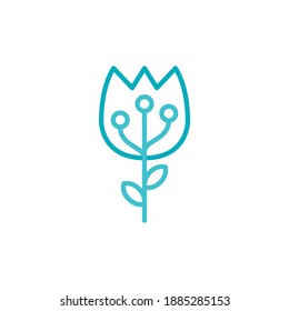 flat design programming company logo