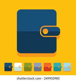 Flat design: purse