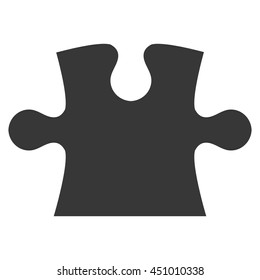 flat design puzzle piece icon vector illustration silhouette