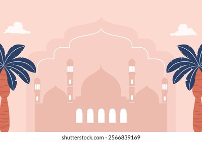 Flat Design Ramadan Banner Template