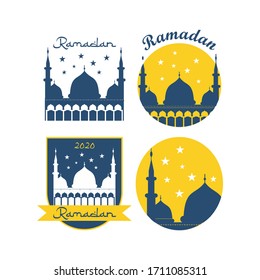 Flat design ramadan concept  Vector