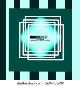 Flat design of ramadhan background template 