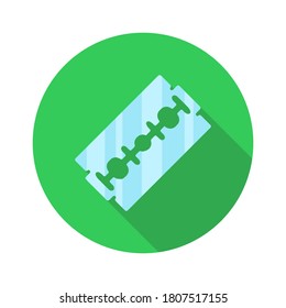 flat design razor blade icon vector
