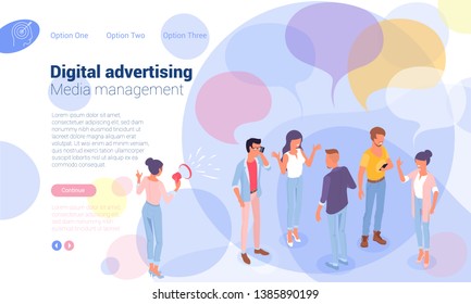 Flat design  ready to animation characters  social media  networking and marketing web page template. Modern urban people creative  illustration. 