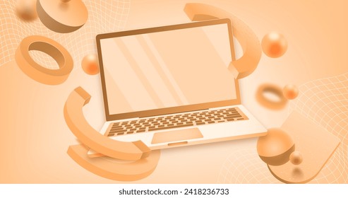 Flat design realistic background vector design in eps 10