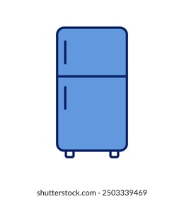 Icono de Vector de refrigerador de diseño plano