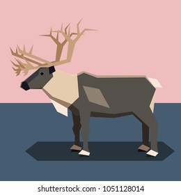 Flat design Reindeer