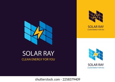 flat design renewable energy logo template