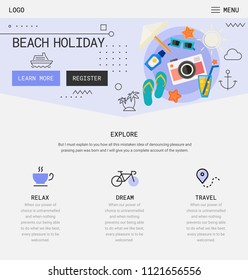 Flat design responsive UI mobile app with 3d mockups