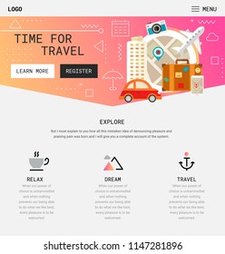 Flat design responsive UI mobile app with 3d mockups
