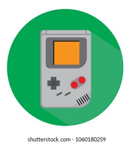 Flat design of retro gaming illustration