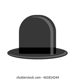 flat design retro hat icon vector illustration