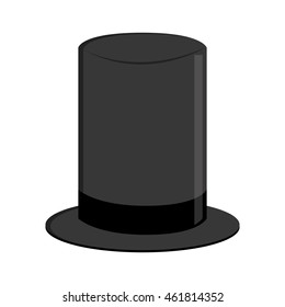 flat design retro hat icon vector illustration