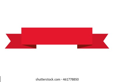 flat design ribbon banner icon