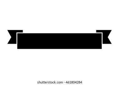 flat design ribbon banner icon vector illustration