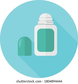 Diseño plano Roll On Deodorant. Ilustración del vector