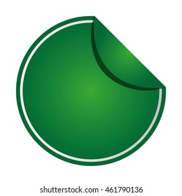 flat design round badge icon vector illustration