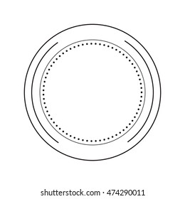 flat design round badge icon vector illustration
