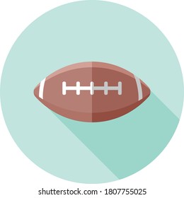 Flat design Rugby Ball. Vector illustration