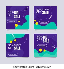 Flat design sale banners. -  Vector.