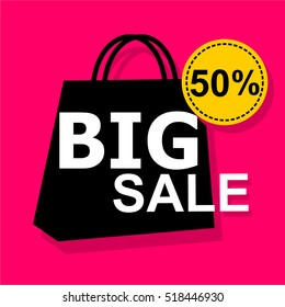 Flat design sale stickers. Vector