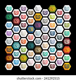 Flat design: score board