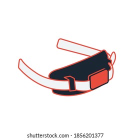 Flat Design Scuba diving icon logo. Vector Flat illustration