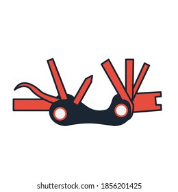 Flat Design Scuba diving icon logo. Vector Flat illustration