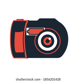 Flat Design Scuba diving icon logo. Vector Flat illustration