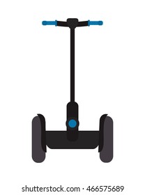 flat design segway transport icon vector illustration