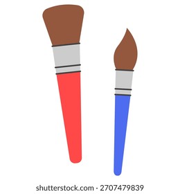 Flat Design Set of Colorful Paint Container Illustration Graphic Element