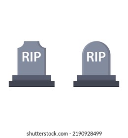 flat design set of tombstone cartoon vector illustrations great graphic design for halloween theme