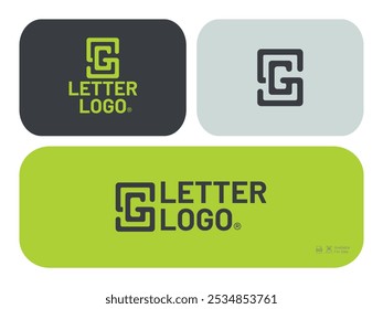 Flat design SG logo template