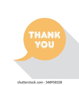 Thank You Lettering Template Made Speech Stock Vector (royalty Free 