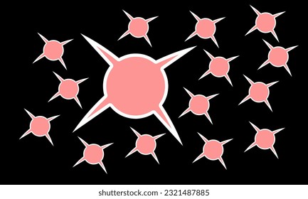 Flat design, to design a shirt with an abstract pattern.