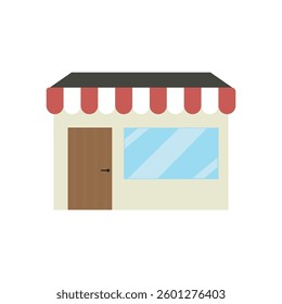 Flat design shop vector illustration