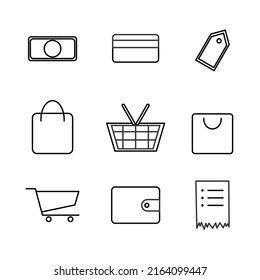 flat design shopping icon set Collection of high quality  style vector icons