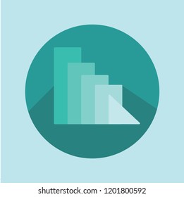 Flat design signal symbol
