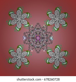 Flat design. Silhouette snow flake sign isolated background. Vector illustration. Graphic element decoration. Snowflake mosaic icon. Symbol winter, frozen, Christmas, New Year holiday.