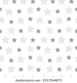 Flat design silver stars pattern