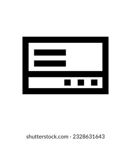 Flat design simple credit card icon. Vector.