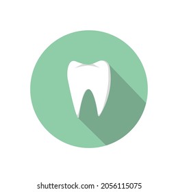 flat design or simple dental logo, suitable for logos, icons or buttons on the web, can also be used as a health or medical logo or just a collection of images and wallpapers