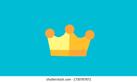 Diseño plano Corona del rey simple