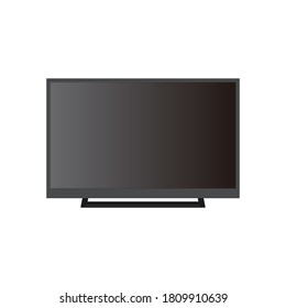 Flat design of a simple TV at home