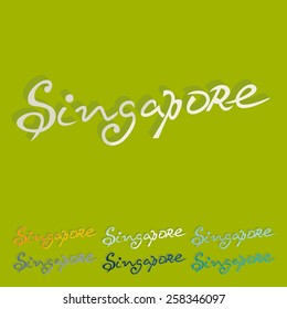 Flat design. Singapore